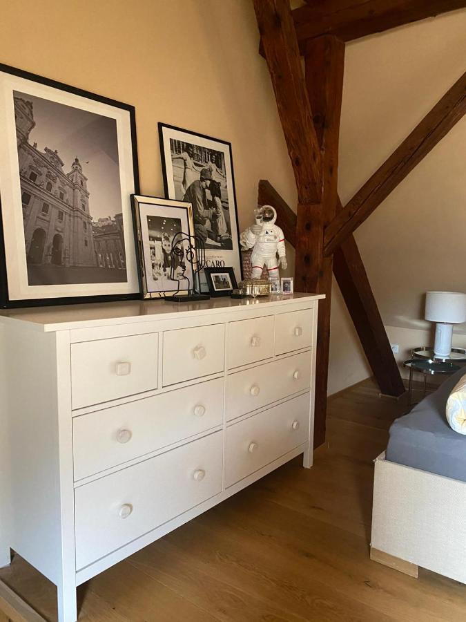 Altbauwohnung Mit Fachwerk Anif Exteriér fotografie